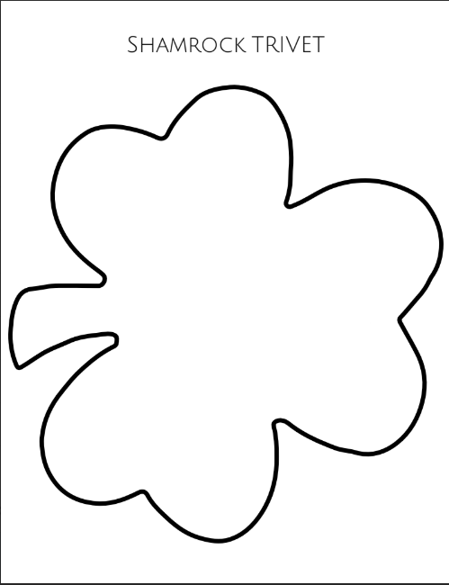 Helpful Heifer Simple Trivet - Shamrock