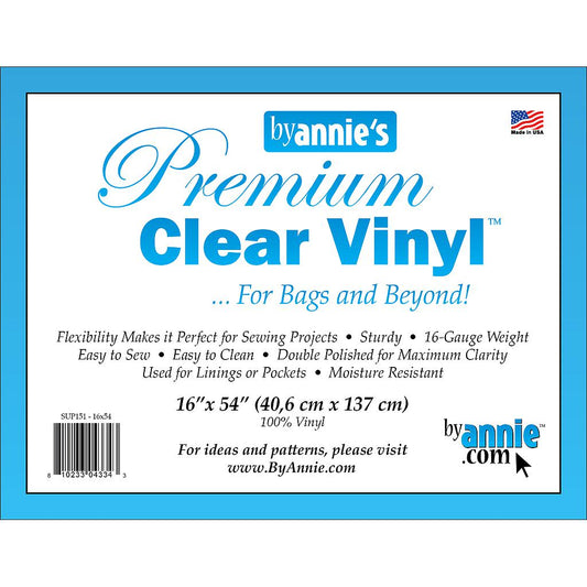 Premium Clear Vinyl - 16" x 54" Roll