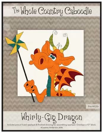 The Whole Country Caboodle - Whirly-Gig Dragon Precut Applique Pack