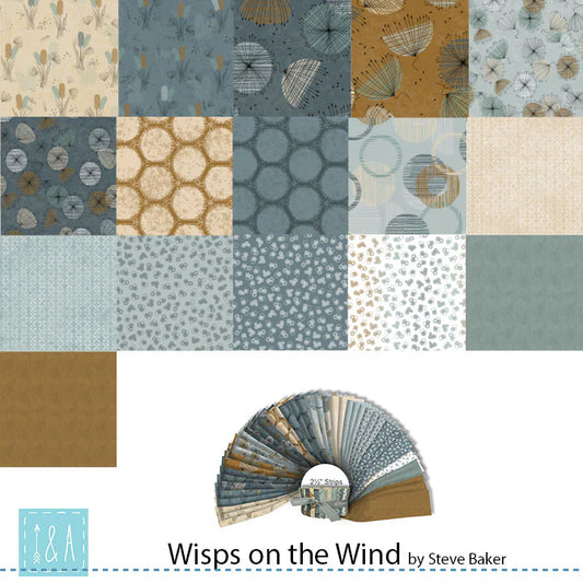 QT Fabrics - WISPS ON THE WIND