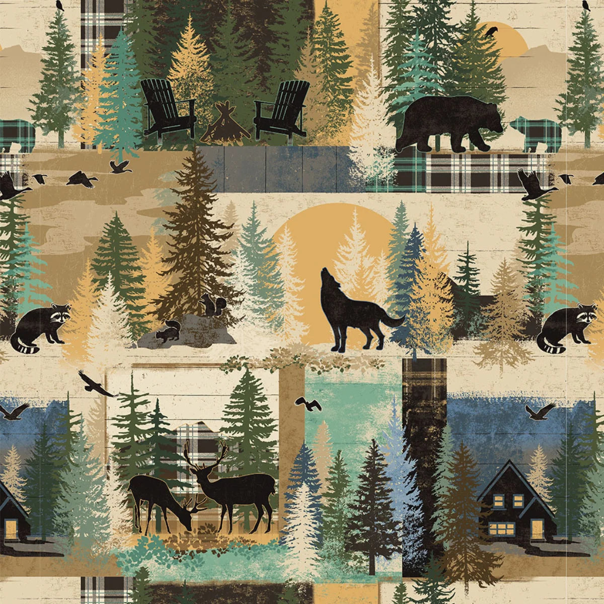 Clothworks Fabrics - Great Outdoors Flannel
