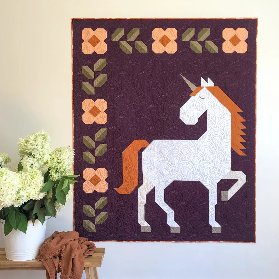 Apples & Beavers - Unicorn Garden Quilt pattern
