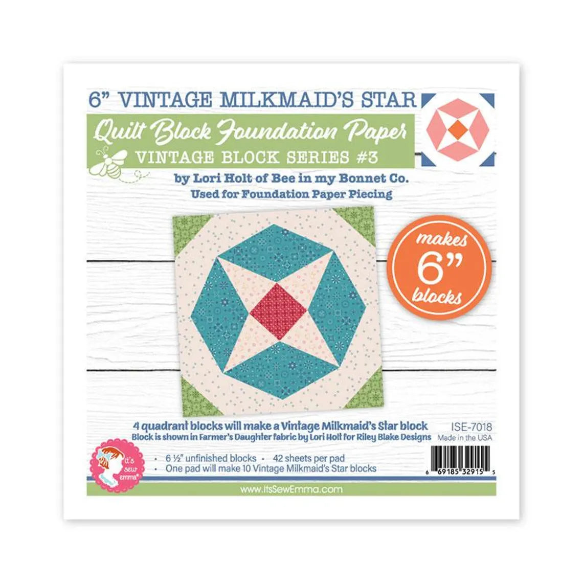 Its Sew Emma - Quilt Block Foundation Paper