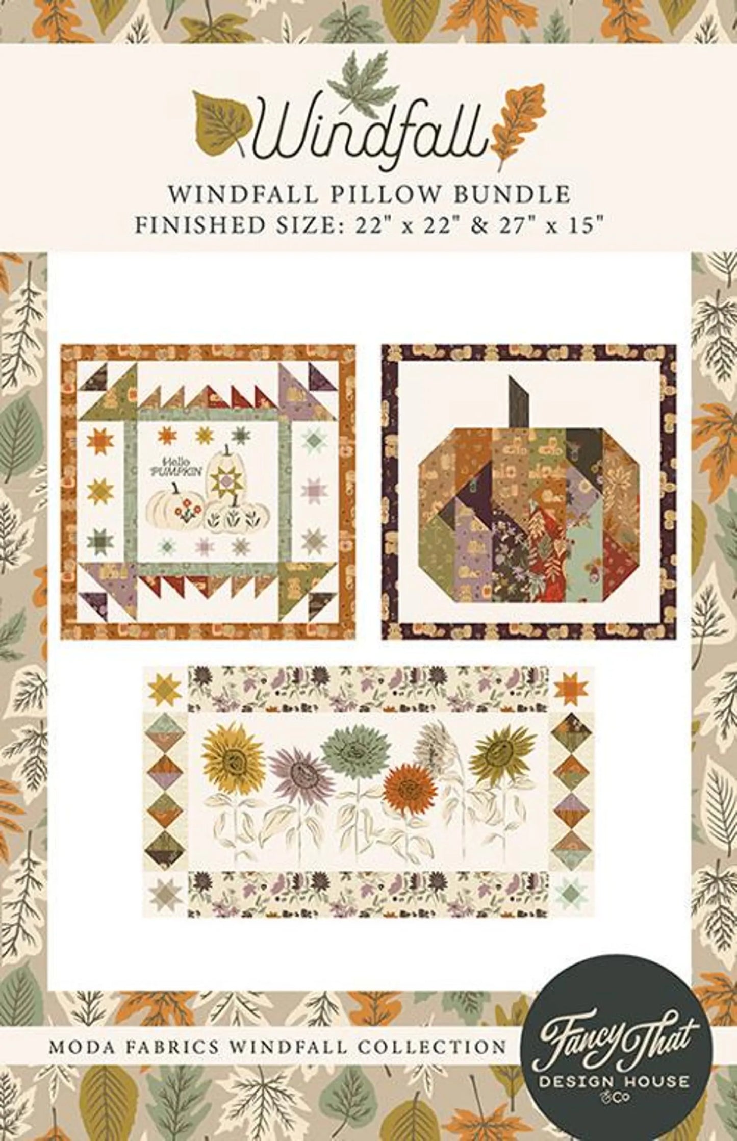 Moda fabrics - Fancy That Design House & Co. - Windfall Pillow Bundle Patterns