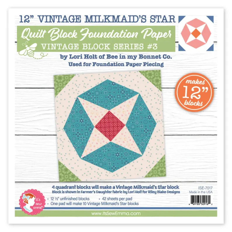 Its Sew Emma - Quilt Block Foundation Paper