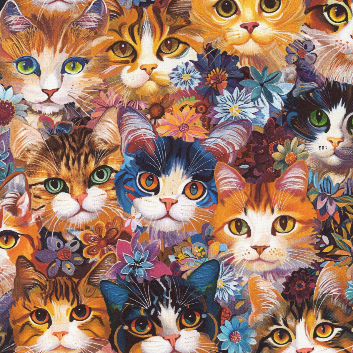 Timeless Treasures - Calico Cat