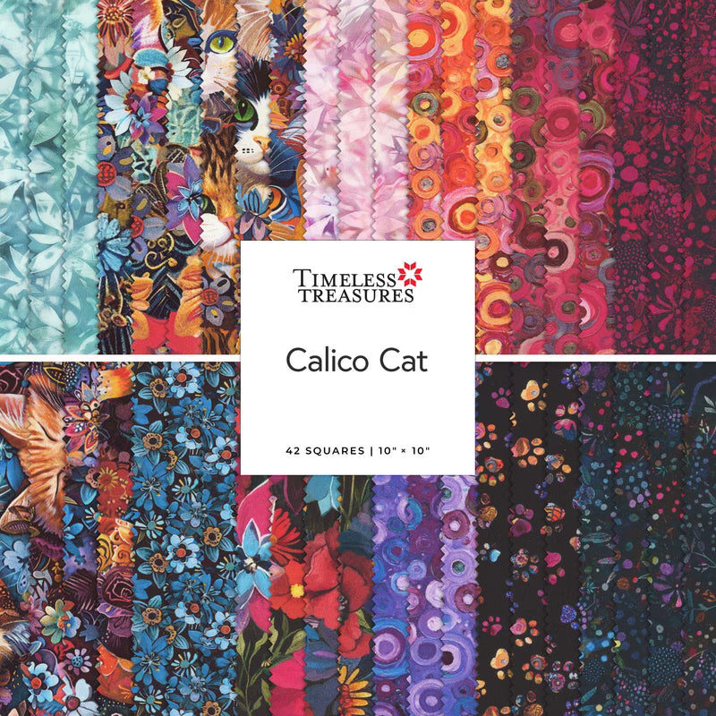 Timeless Treasures - Calico Cat Pre-Cuts