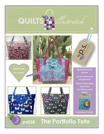Quilts illustrated - Portfolio Tote Pattern - PS038